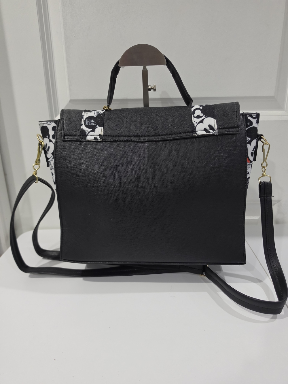 Mickey Mouse Black Satchel Bag with Graphic Straps - Picture 3 of 6